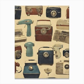 Vintage Radios Canvas Print