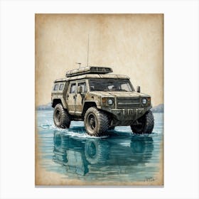Military Vehicle Canvas Print