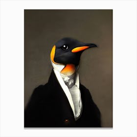 Pinguin Henry The Servant Pet Portraits Canvas Print
