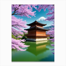 Cherry Blossoms Mount Fuji Japan 1 Canvas Print