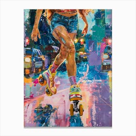 Roller Girl 3 Canvas Print