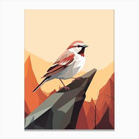 Effortless Sparrow Balance Canvas Print