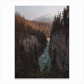 Cliffs Along River Canvas Print