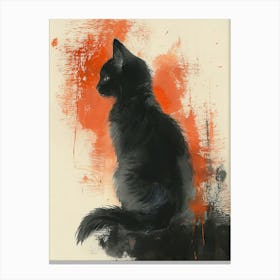 Black Cat Canvas Print Canvas Print