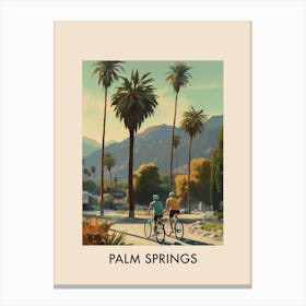 Palm Springs, Usa 3 Vintage Travel Poster Canvas Print