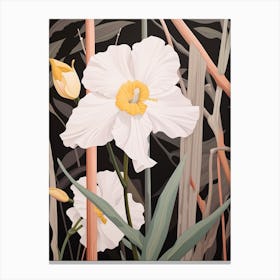 Flower Illustration Daffodil 3 Canvas Print