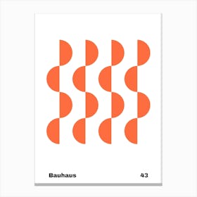 Geometric Bauhaus Poster 43 Canvas Print