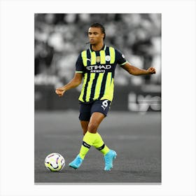 Nathan Ake Of Manchester City Canvas Print