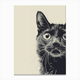 Black Cat Canvas Print