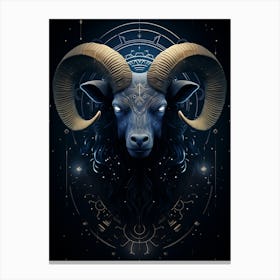 Aries Zodiac Canvas Print