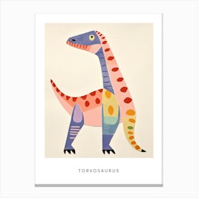 Nursery Dinosaur Art Torvosaurus 2 Poster Canvas Print
