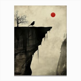 Bird On The Cliff Canvas Print