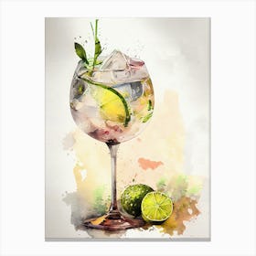 Gin And Tonic drinks Canvas Print