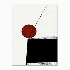 Abstract - Black And Red Canvas Print