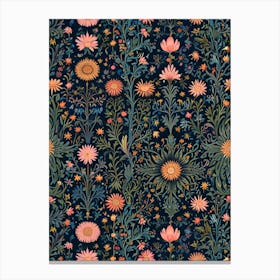 William Morris Floral Pattern Canvas Print