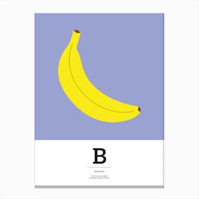 The Food Alphabet – B Canvas Print