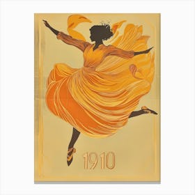 Aihrgdesign A Vintage Art Poster Of A 1910 Modern Dance Perfo 3aa43675 3d8a 49af Aa7f F6dfdea80390 1 Canvas Print