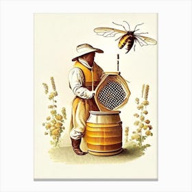 Beekeeper Vintage Canvas Print