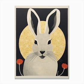 Rabbit In The Moonlight Canvas Print