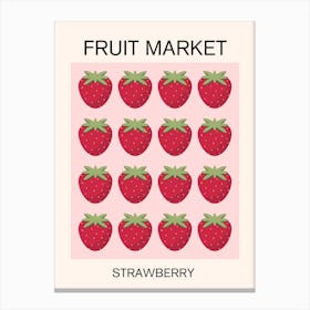 Fruit Market -Strawberry Canvas Print