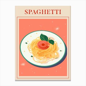Spaghetti Alle Cipolle Italian Pasta Poster Canvas Print