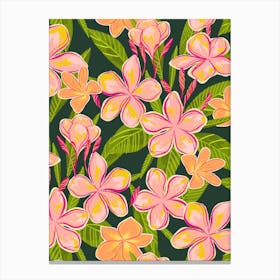 Tropical Paradise In Green Canvas Print