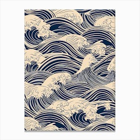 Japanese Waves Canvas Print