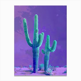 Cactus In The Desert 2 Canvas Print