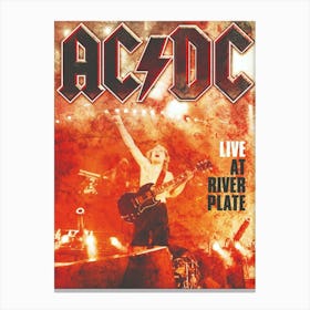 Ac Dc Live At River Plate Poster Canvas Print