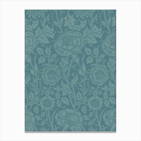 Pink And Rose Blue, William Morris Canvas Print