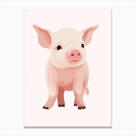 Baby Animal Illustration  Pig 2 Canvas Print