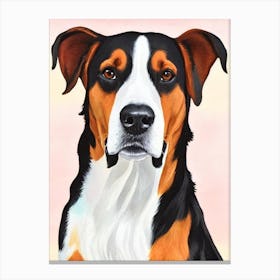 Treeing Walker Coonhound Watercolour dog Canvas Print