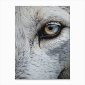 Tundra Wolf Eye 1 Canvas Print