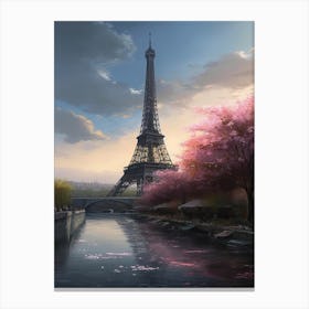Eiffel Tower Paris France Dominic Davison Style 5 Canvas Print