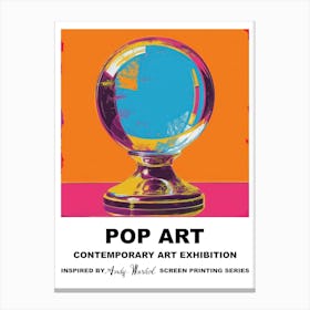 Crystal Ball Pop Art 1 Canvas Print