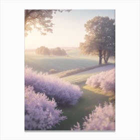 Field Of Lilacs Canvas Print