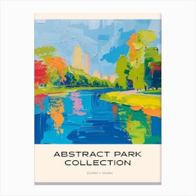 Abstract Park Collection Poster Gorky Park Moscow Russia 3 Canvas Print