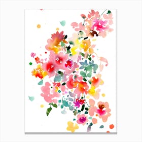 Floral bustle Canvas Print