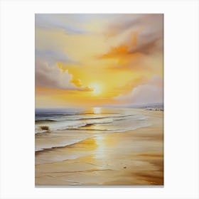 Sunset On The Beach 7 Canvas Print