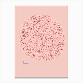 Dots Pink Canvas Print