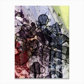 Abstraction Watercolor Bubbles 1 Canvas Print