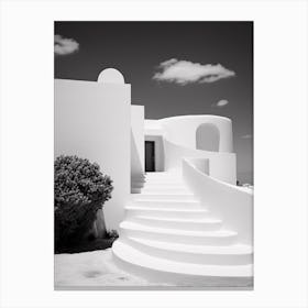 Ibiza, Spain, Black And White Analogue Photography 2 Canvas Print