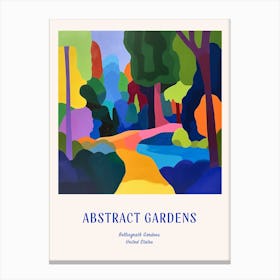 Colourful Gardens Bellingrath Gardens Usa 2 Blue Poster Canvas Print