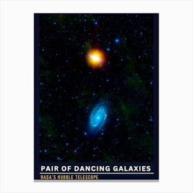 Pair Of Dancing Galaxies 1 Canvas Print