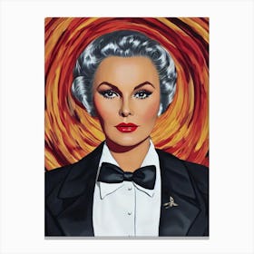 Kim Novak Illustration Movies Canvas Print