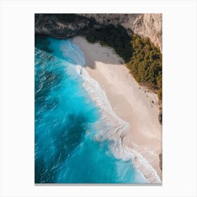 Aerial View Of A Beach In Bali 1 Canvas Print