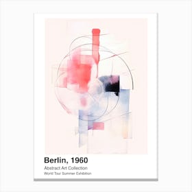 World Tour Exhibition, Abstract Art, Berlin, 1960 2 Canvas Print
