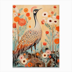 Emu 4 Detailed Bird Painting Canvas Print