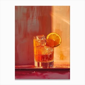 Aperol Spritz Orange 67 Canvas Print