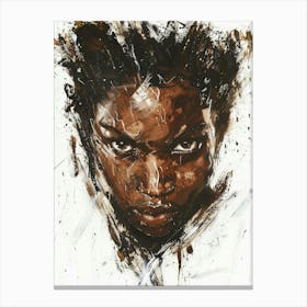 Portrait Of A Black Woman 16 Canvas Print